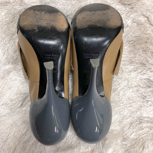 Miu Miu Three Tone Block Pumps - Picture 6 of 7